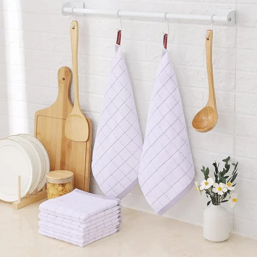 Miniatura 6 de Homaxy Paños de cocina 100% algodón de felpa, toallas de cocina ultra suaves y absorbentes para la cocina, adecuadas para secar y lavar platos