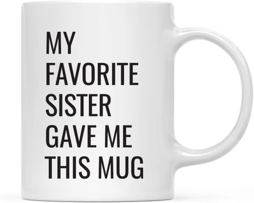 Miniatura 11 de Andaz Press Taza de café divertida de 11 onzas, regalo de broma, My Favorite Aunt Gave Me This Cup, 1 paquete, sobrino sobrino, cumpleaños, Navidad