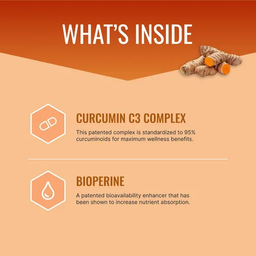 Miniatura 3 de Approved Science Turmeric MD - con BioPerine y curcuminoides de cúrcuma estandarizados al 95% - 180 cápsulas (suministro de 3 meses)