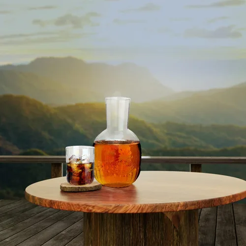 Miniatura 8 de Juego de jarra de agua y vaso de noche de cristal para baño, dormitorio, cocina (rosa)