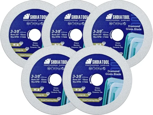 Miniatura 21 de SHDIATOOL Disco de corte de diamante de vidrio de 2 pulgadas, rueda de corte ultradelgada para azulejos de cerámica, porcelana y mármol de 50 mm