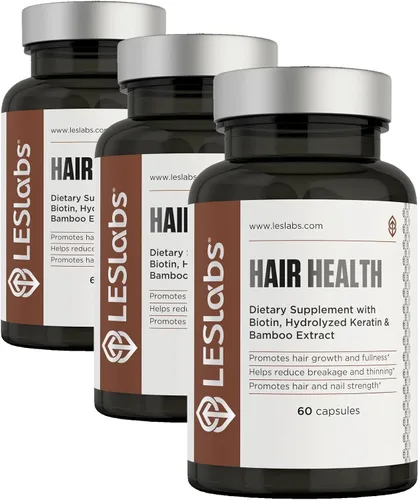 Miniatura 6 de LES Labs Salud del cabello – Suplemento para el crecimiento del cabello y las uñas, grosor mejorado, fuerza y plenitud – Queratina, biotina, semilla