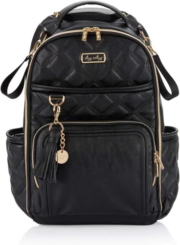 Miniatura 18 de Itzy Ritzy Mochila para pañales – Mochila para pañales Boss Plus de gran capacidad con 19 bolsillos, cambiador, clips para cochecito y correas Aspen