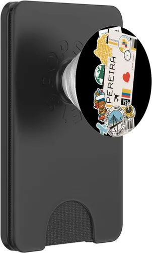 Miniatura 8 de Etiquetas de aeropuertos y aerolíneas - Tarjeta de embarque de Pereira PopSockets Standard PopGrip