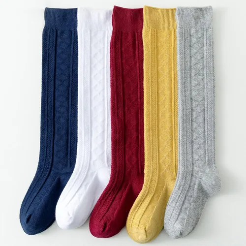 Miniatura 6 de Mini angel Calcetines hasta la rodilla para bebé, 35 pares, calcetines hasta la rodilla, calcetines de algodón sin costuras, calcetines de tubo