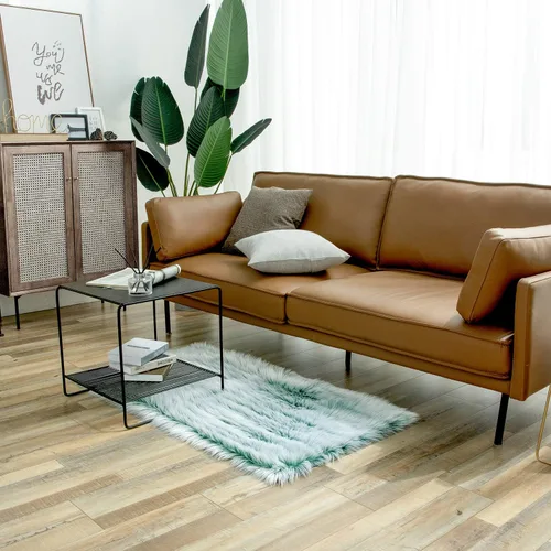 Miniatura 9 de Ashler Home Deco - Tapete de pelo sintético de oveja, mullido, suave, de 2 x 3 pies, lavable a máquina, dormitorio, habitación de los niños, sala