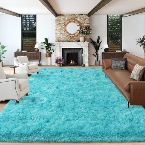 Miniatura 12 de Dssimo - Alfombra superesponjosa para la habitación, alfombra de área moderna, pequeña, suave y acogedora de felpa para niños, niñas y adolescentes