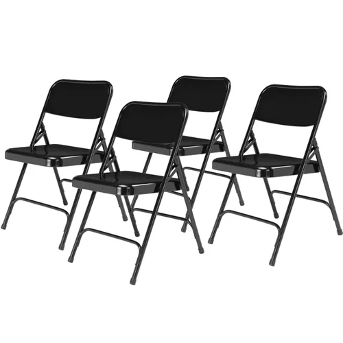 Miniatura 9 de National Public Seating - Sillas plegables portátiles de acero serie 200 sillas plegables de alta resistencia para interiores y exteriores, juego