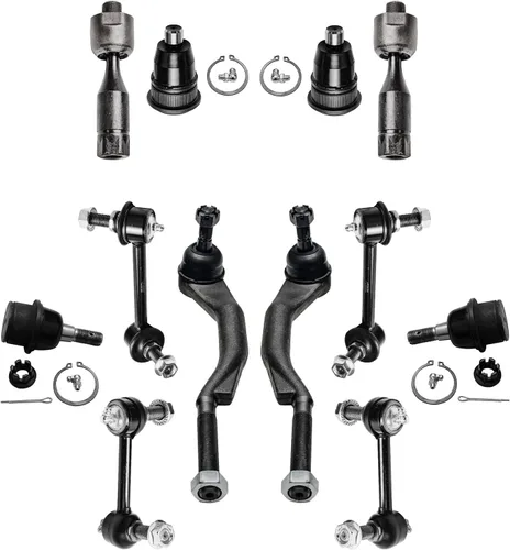 Miniatura 5 de Detroit Axle - Kit de 16 piezas para Buick Rainier Chevy Trailblazer EXT GMC Envoy XL XUV Saab 9-7x Olds Bravada, brazos de control, varillas