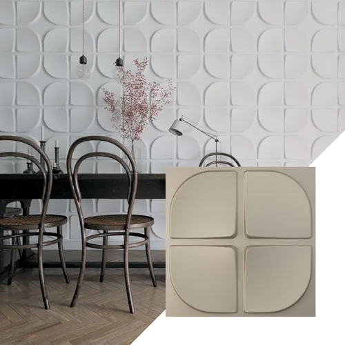 Miniatura 25 de Ekena Millwork WP20X20EUWH 19 5/8 pulgadas de ancho x 19 5/8 pulgadas de alto Edmund EnduraWall Decorativo 3D Panel de pared cubre 2.67 pies