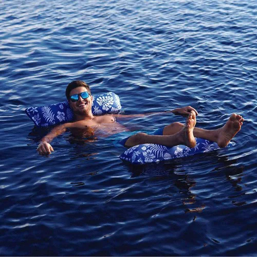Miniatura 2 de Aquapro APL18904S2 XL Supreme - Hamaca Monterey 4 en 1 - Hibiscus Pineapple/Royal Blue