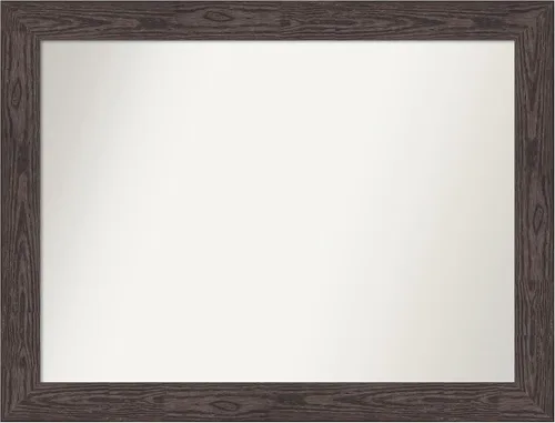 Miniatura 643 de Amanti Art Espejo personalizado, espejo de baño negro puente, espejo de pared o espejo de tocador de baño sobre el fregadero (26 x 26 pulgadas)