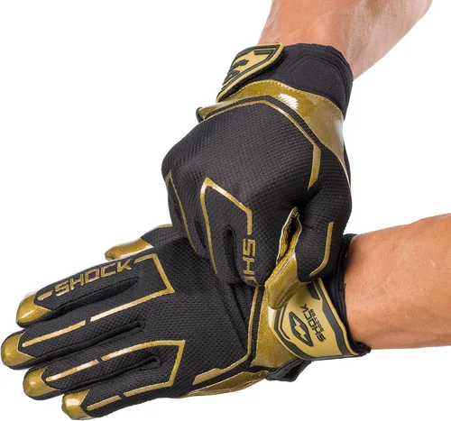 Miniatura 3 de Shock Doctor Showtime Receptor Guante, Negro/Dorado ChaChing S