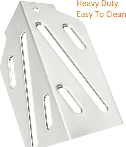 Miniatura 7 de HONSIN Deflectores de calor de acero inoxidable para Weber 66041 66686, para parrillas de gas Weber Genesis II E-410, E-415, E-435, Genesis II LX