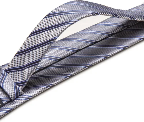 Miniatura 249 de Barry.Wang Juego de corbatas para hombre, corbata de seda a rayas, tejido a cuadros, gemelos formales, negocios, boda