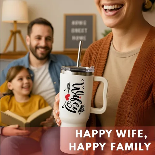 Miniatura 2 de Regalos de Navidad para Esposa – Vaso Térmico de 40 Oz para Esposa de parte del Marido, Regalos para Esposa en Cumpleaños y Aniversario, Ideas