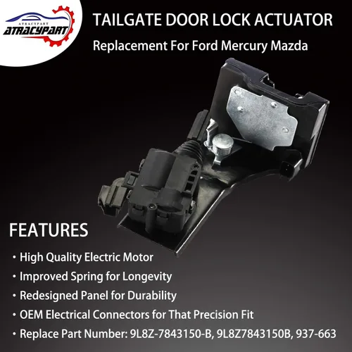 Miniatura 2 de Actuador de cerradura de puerta trasera ATRACYPART Soporte de pestillo de portón trasero Reemplazo para Ford Escape 2009-2012, Mazda Tribute