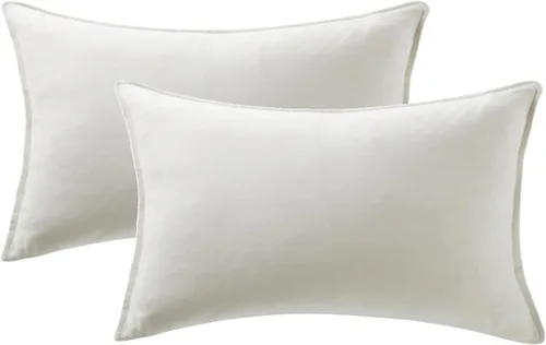 Miniatura 33 de Fancy Homi - Paquete de 2 fundas de almohada decorativas azul real de 14x14 pulgadas para sala de estar, sofá cama, sofá, decoración moderna bohemia
