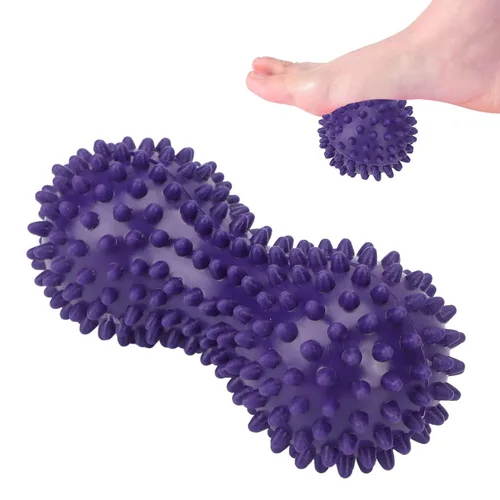 Miniatura 2 de Bola de masaje de yoga, bola de pies, masajeador de tejido profundo, bola de fascia de yoga, bola de masaje de cacahuete, bola de masaje con pinchos