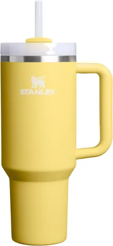 Miniatura 65 de Stanley Quencher H2.0 - Vaso de acero inoxidable con asa, pajilla y tapa FlowState giratoria de 3 posiciones; aislamiento térmico, sin BPA; apto
