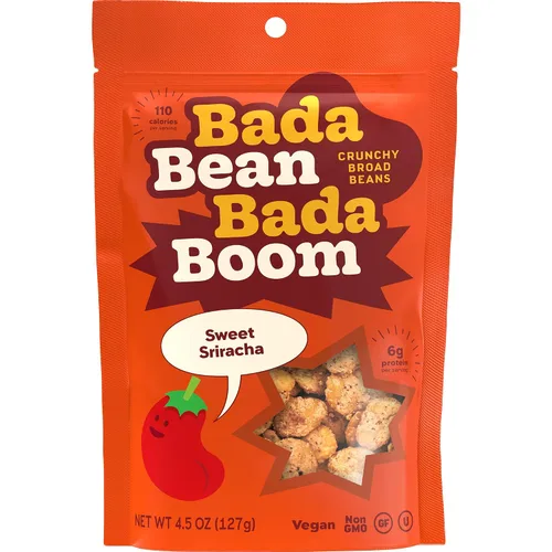 Miniatura 12 de Bada Bean Bada Boom, Bocadillos Crujientes de Habas Tostadas (Fava), Alto en Proteína, Vegano, Sin Gluten - Paquetes de 110 Calorías, Sabor Ala