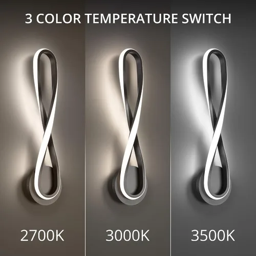 Miniatura 4 de WAC Lighting dweLED, aplique de pared LED Marise de 5 pulgadas 3000 K en negro