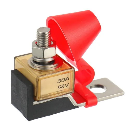 Bloque de Fusibles de Terminal SIGANDG MRBF 30 AMP Calificado para Uso Marino Fusible de Batería 58V DC Máx IP66 Portafusible Impermeable 30A