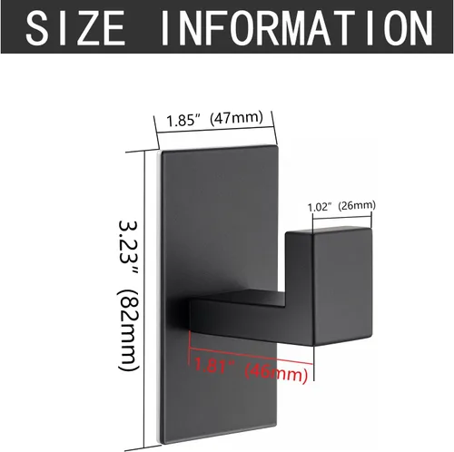 Miniatura 6 de Nolimas Paquete de 4 ganchos adhesivos para toallas, ganchos de pared resistentes, ganchos para toallas para baño, cocina, ganchos adhesivos