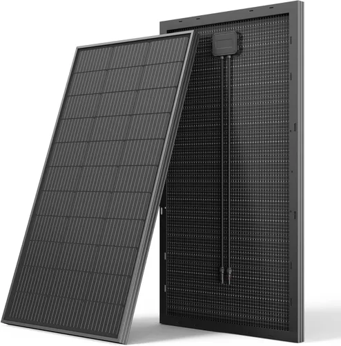Miniatura 9 de Panel solar bifacial de 100 vatios, panel solar monocristalino de 12V 100W, módulo de alta eficiencia, tecnología monocristalina, funciona