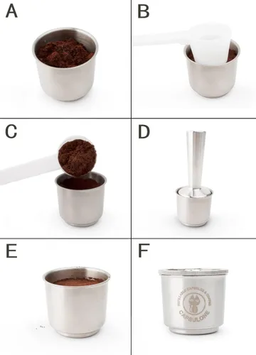 Cápsula de café recargable reutilizable iperEspresso pod taza filtro de café apto para máquina illy X1 X7 X9 Y1 Y3 Y5 Y9 Metal acero inoxidable
