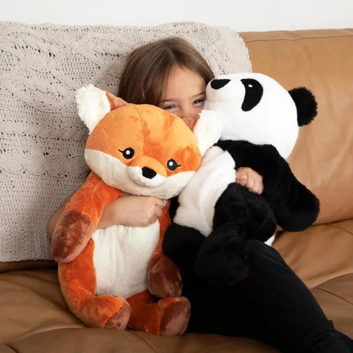 Miniatura 8 de HUGIMALS Bowie The Panda - Peluche sensorial pesado y cómodo lindo de 20 pulgadas, 4.5 libras, grande, sin perfume, lavable, calmante, animal