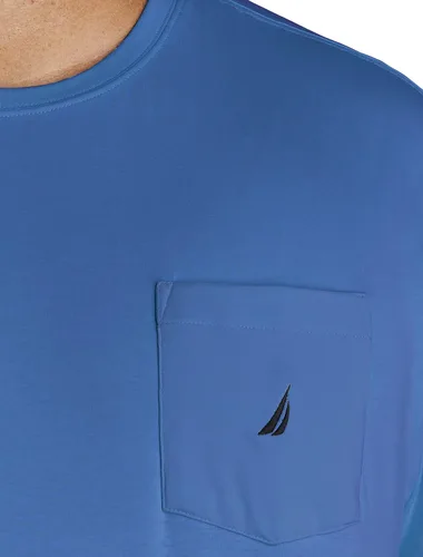 Miniatura 2 de Nautica Big Tall playera de manga corta con ancla y bolsillo