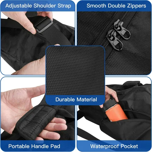 Miniatura 3 de Xxerciz 3 bolsas de tenis de raqueta, bolsas de tenis ligeras para mujeres y hombres para sostener raqueta, bolsa de cubierta de raqueta de tenis