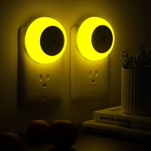 Miniatura 16 de fesnne Luz Nocturna, Luces Nocturnas Enchufables en la Pared, Sensor de Atardecer a Amanecer, Luz Nocturna LED Rosa 0.5W, Juego de 2 Luces Nocturnas