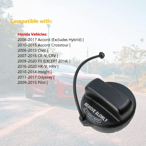 Miniatura 4 de Tapa de gasolina Compatible con Accord Crosstour Civic CR-V (CRV) Fit HR-V (HRV) Insight Odyssey Pilot Número de repuesto de equipo original