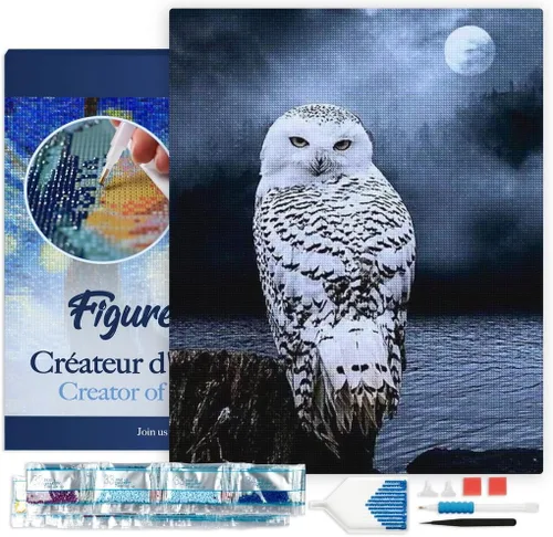 Miniatura 9 de Figured'Art Kit de arte de pintura de diamantes para adultos de 16 x 20 pulgadas con marco, taladro cuadrado completo 5D, el árbol de la mujer
