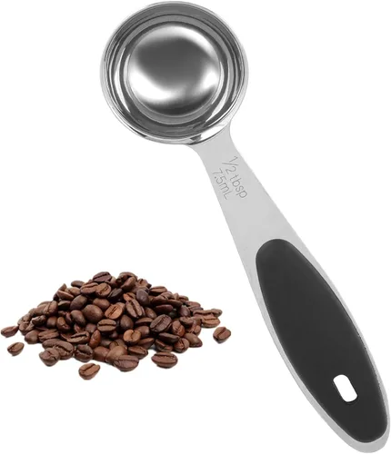 Cucharas medidoras de acero inoxidable – 1/2 cucharada, 1/32 taza, cuchara pequeña para café, mango incluido