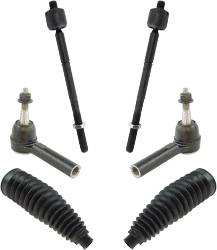Miniatura 78 de TRQ Kit de dirección interior y exterior para lado del conductor y del pasajero delantero, con cremallera de dirección y fuelle de piñón compatible
