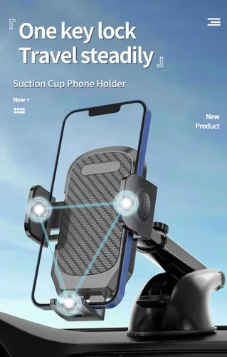 Miniatura 2 de Soporte de teléfono de automóvil para salpicadero, ventilación de parabrisas, universal, manos libres, ventosa, soporte para teléfono celular