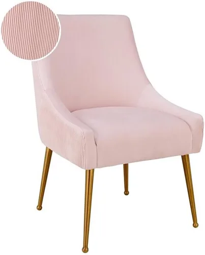 Miniatura 7 de Tov Furniture Beatrix - Silla auxiliar de comedor de terciopelo plisado (rubor)