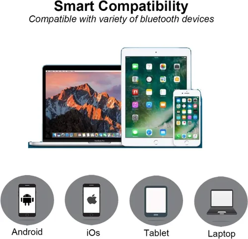 Miniatura 5 de Ambar Auricular inalámbrico Bluetooth para llamadas con micrófono integrado, compatible con iPhone, Android, auriculares para teléfonos celulares