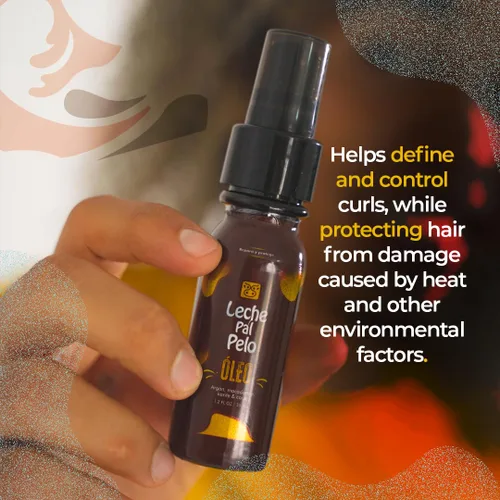 Miniatura 2 de Leche Pal Pelo Rizado y ondulado - Aceite nutritivo Oleo para cabello y cuero cabelludo para cabello ondulado y encrespado - Restaura las puntas