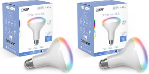 Miniatura 13 de Feit Electric BR30/927CA/AG Bombilla LED inteligente WiFi regulable equivalente a 65 W, no requiere concentrador, Alexa Google Assistant BR30, 5" A