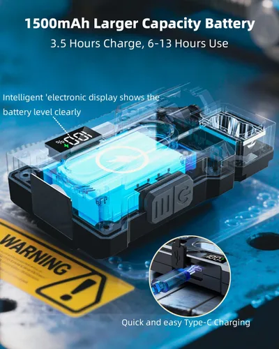Miniatura 4 de Linterna EDC recargable 2026 con cabezal de lámpara giratorio, mini linterna súper brillante de 500 lúmenes, linternas portátiles de bolsillo plano