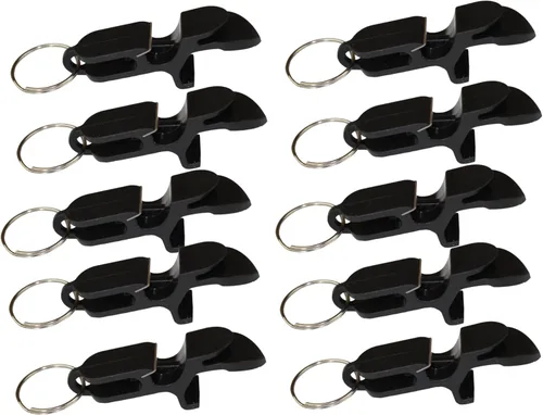 Miniatura 8 de Llavero abridor de botellas de cerveza con escopeta de cerveza, paquete de 2, color negro, herramienta de disparo de cerveza, ideal para fiestas