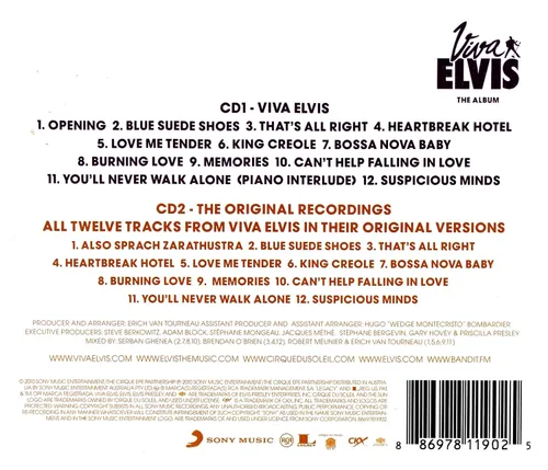 Miniatura 2 de Viva Elvis Audio CD – CD, 16 Noviembre 2010