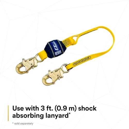 Miniatura 9 de 3M DBI-SALA Lad-Saf manos libres móvil de acero inoxidable y cuerda termoplástica Grab