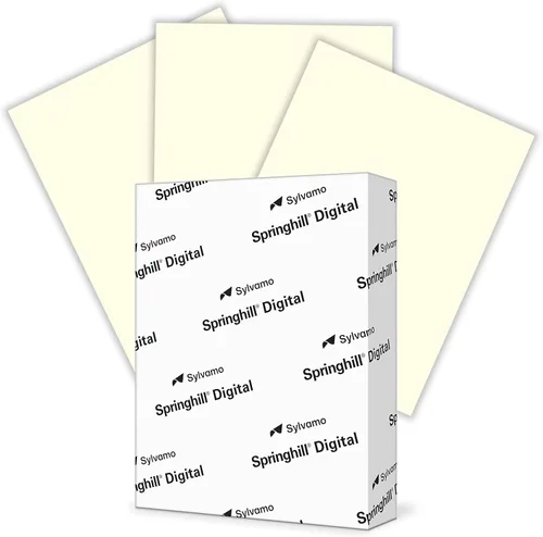 Papel de cartulina Springhill de color azul Crema