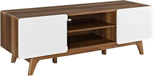 Miniatura 5 de Modway Tread Mid-Century - Mueble moderno para TV de 47 pulgadas, color gris natural