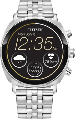 Citizen CZ Smart PQ2 - Reloj inteligente unisex de 1.614 in con aplicación YouQ con IBM Watson® AI y NASA Research, Wear OS por Google, recursos